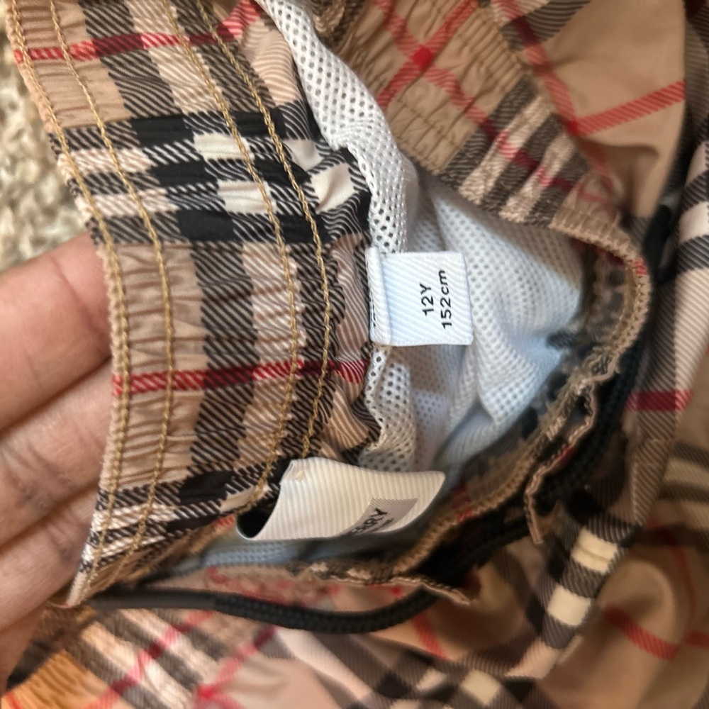 Burberry logo shorts , size 12 multicolored